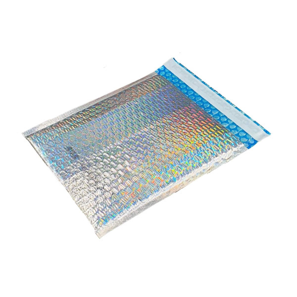 Bubble Padded Silver Hologram Protective Mailer Envelopes 10 Pack - E2 (220 x 260mm Internal) Bubble Padded Silver Hologram Protective Mailer Envelopes 10 Pack - E2 (220 x 260mm Internal)