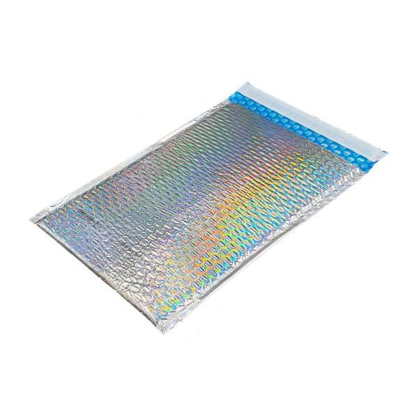 Bubble Padded Silver Hologram Protective Mailer Envelopes 10 Pack - F3 (220 x 330mm Internal)
