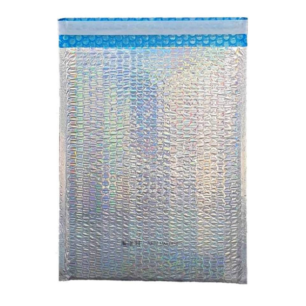 Bubble Padded Silver Hologram Protective Mailer Envelopes 10 Pack - H5 (270 x 360mm Internal) Bubble Padded Silver Hologram Protective Mailer Envelopes 10 Pack - H5 (270 x 360mm Internal)