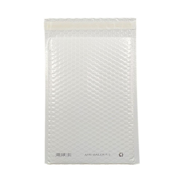 Bubble Padded White Plastic Protective Mailer Envelopes 10 Pack - F3 (220 x 330mm Internal)