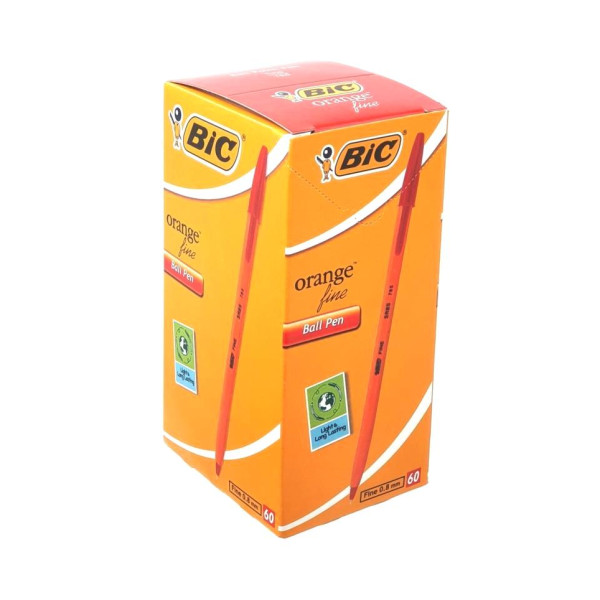 BIC Orange Fine Ballpoint Pen Red- Box of 60 BIC Orange Fine Ballpoint Pen Red- Box of 60