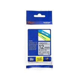 Brother TZe-M931 Labelling Tape 12mm Black On Matt Silver Tape