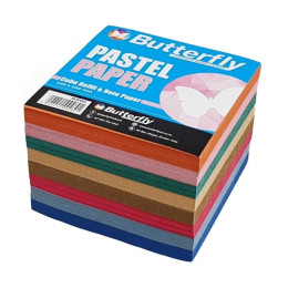 BUTTERFLY Coloured Paper Cube Refill & Note Paper