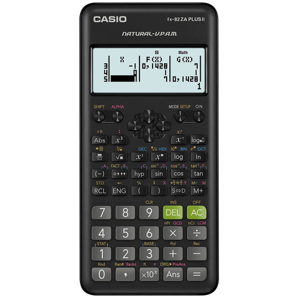 CASIO FX-82ZA Plus Scientific Calculator Black