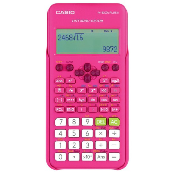 CASIO FX-82ZA Plus Scientific Calculator Pink