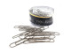 CROXLEY Silver Paper Clips 78mm Giant Wavy (50 Clips) CROXLEY Silver Paper Clips 78mm Giant Wavy (50 Clips)