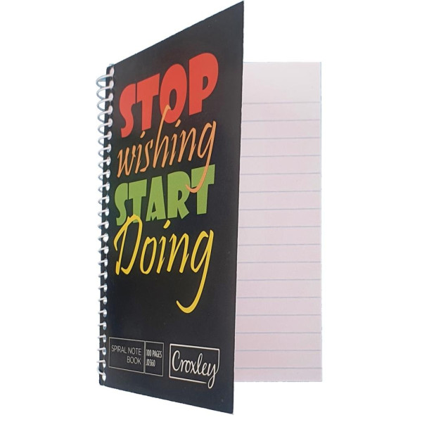 CROXLEY 127X84mm Note Book JD360 Side Wirebound (100 Page)