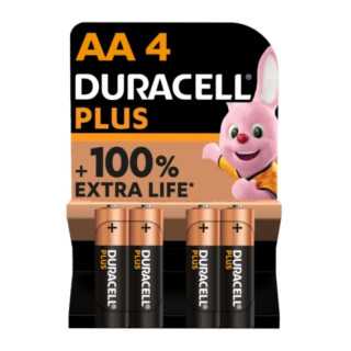 Duracell Plus Power AA-Batterien, 4er-Pack – Langlebige Energie Für Alltagsgeräte