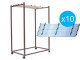 A0 Mobile Plan Filing Trolley with 10 ICB Binder Clamps A0 mobile plan filing trolley with 10 ICB binder clamps for architectural drawings and engineering plans