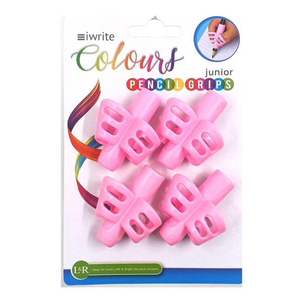 IWRITE Junior Pencil Grips Pink - Ergonomic Design for Comfort IWRITE Junior Pencil Grips Pink, ergonomic design, comfortable grip, pencil grips, pink color
