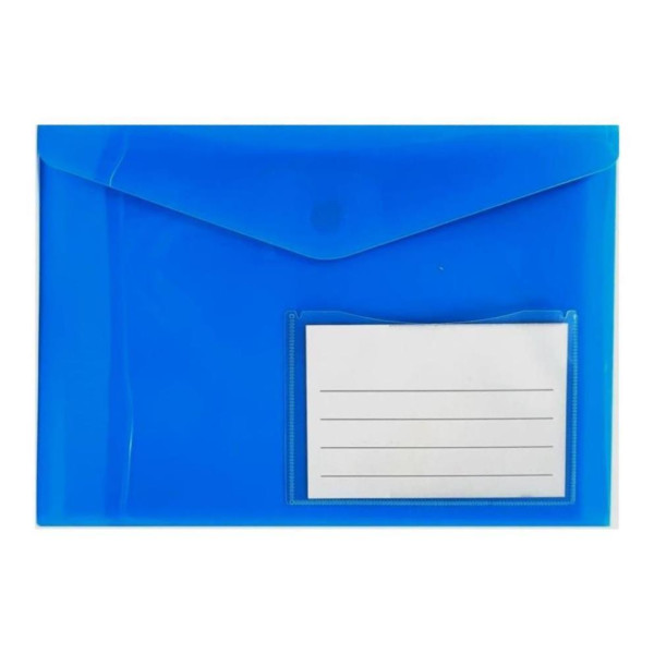 MEECO A4 Executive Carry Folder with Magnetic Closure - Blue