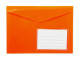 MEECO A4 Executive Carry Folder with Magnetic Closure - Orange