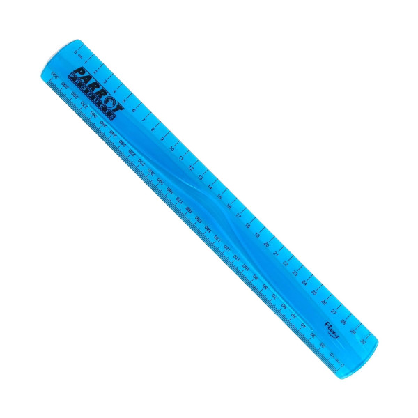 Parrot Flexible Ruler 30cm - Blue Parrot Flexible Ruler 30cm - Blue