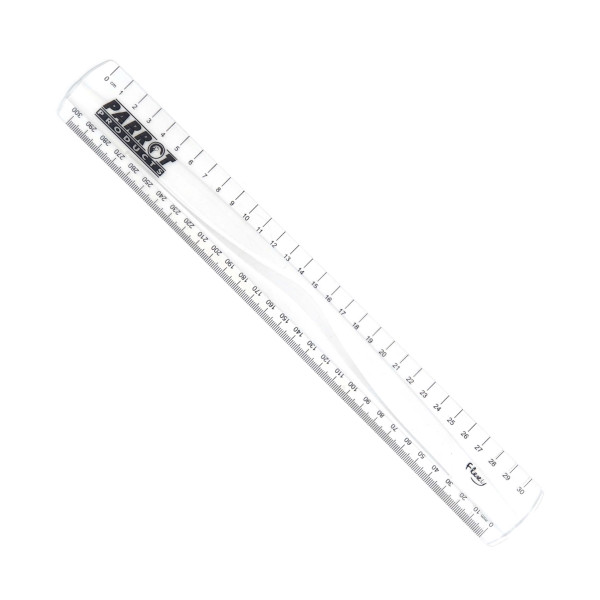 Parrot Flexible Ruler 30cm - Clear Parrot Flexible Ruler 30cm - Clear