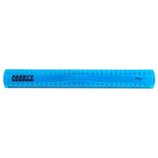 Parrot Flexible Ruler 30cm - Blue Parrot Flexible Ruler 30cm - Blue