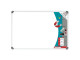 Parrot Slimline Magnetic Whiteboard 1200x900mm Retail Pack BD1141A