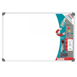 Parrot Slimline Magnetic Whiteboard 900x600mm Retail Pack BD1125A