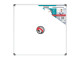 Parrot Slimline Magnetic Whiteboard 900x900mm Parrot BD1128 Slimline Magnetic Whiteboard 900x900mm