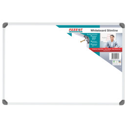 PARROT Whiteboard Slimline Non-Magnetic 900 X 600mm