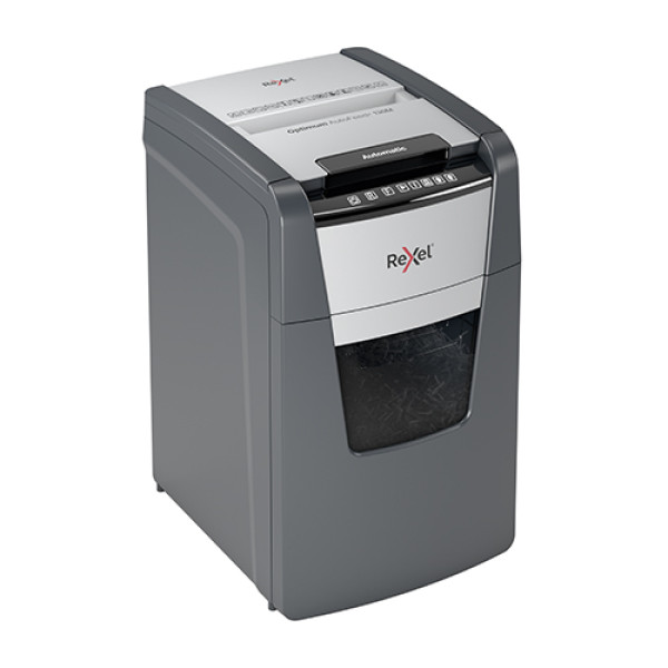 Rexel Optimum AutoFeed 130M Micro Cut Shredder - 130 Sheets Rexel Optimum AutoFeed 130M Automatic Micro Cut Paper Shredder