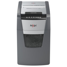 Front view of Rexel Optimum AutoFeed+ 130X Automatic Cross Cut Shredder