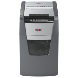 Front view of Rexel Optimum AutoFeed+ 150X Automatic 150 Sheet Cross Cut Shredder