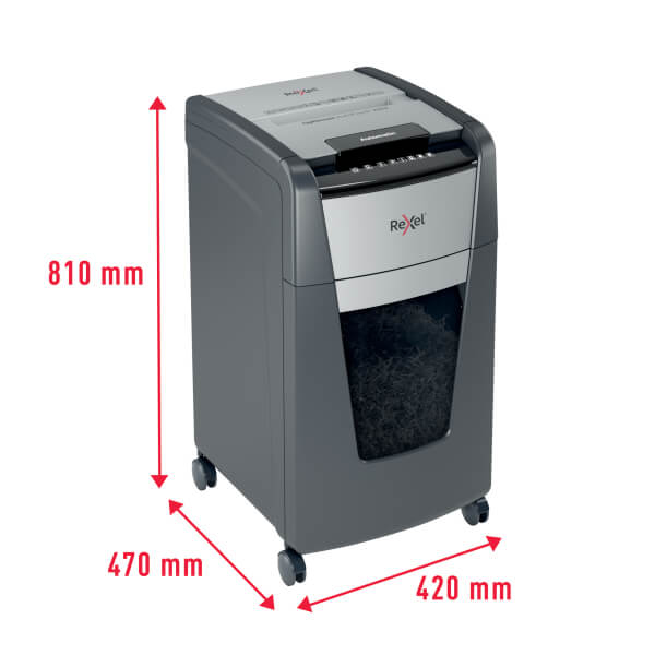 Rexel Optimum AutoFeed+ 225X Shredder Rexel Optimum AutoFeed+ 225X Automatic 225 Sheet Cross Cut Shredder