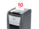 Front view of Rexel Optimum AutoFeed+ 300X Automatic 300 Sheet Cross Cut Shredder