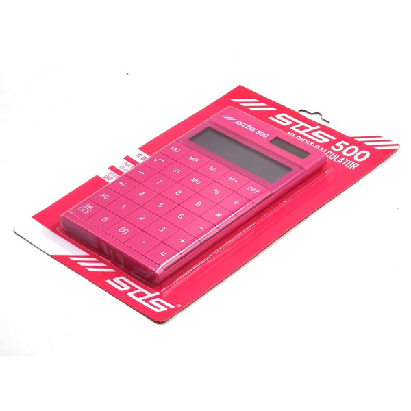 SDS 500 Desktop Calculator 12-Digit - Pink SDS 500 Desktop Calculator 12-Digit - Pink