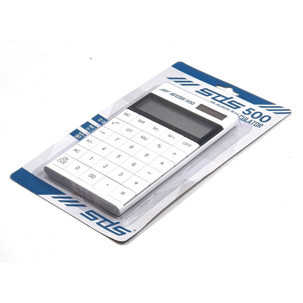 SDS 500 Desktop Calculator 12-Digit  - White