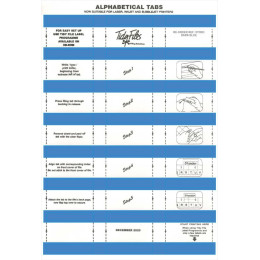 TIDY FILES Alpha Labels Dark Blue - Pack of 5