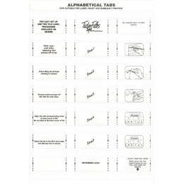 TIDY FILES Alpha Labels White - Pack of 5