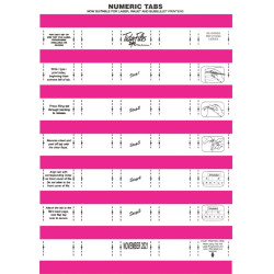 TIDY FILES Numeric Labels Cerise - Pack of 5 TIDY FILES Numeric Labels Cerise - Pack of 5