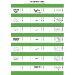 TIDY FILES Numeric Labels Dark Green - Pack of 5 TIDY FILES Numeric Labels Dark Green - Pack of 5
