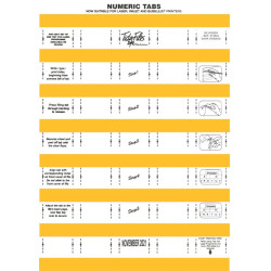 TIDY FILES Numeric Labels Dark Orange - Pack of 5 TIDY FILES Numeric Labels Dark Orange - Pack of 5