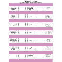 TIDY FILES Numeric Labels Dark Purple - Pack of 5 TIDY FILES Numeric Labels Dark Purple - Pack of 5