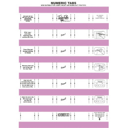 TIDY FILES Numeric Labels Dark Purple - Pack of 5
