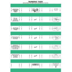 TIDY FILES Numeric Labels Emerald - Pack of 5 TIDY FILES Numeric Labels Emerald - Pack of 5