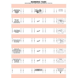 TIDY FILES Numeric Labels Light Pink - Pack of 5 TIDY FILES Numeric Labels Light Pink - Pack of 5