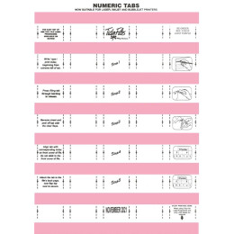 TIDY FILES Numeric Labels Light Purple - Pack of 5