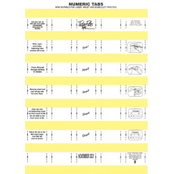 TIDY FILES Numeric Labels Light Yellow - Pack of 5 TIDY FILES Numeric Labels Light Yellow - Pack of 5