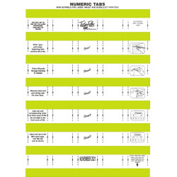 TIDY FILES Numeric Labels Lime - Pack of 5 TIDY FILES Numeric Labels Lime - Pack of 5