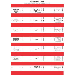 TIDY FILES Numeric Labels Red - Pack of 5 TIDY FILES Numeric Labels Red - Pack of 5