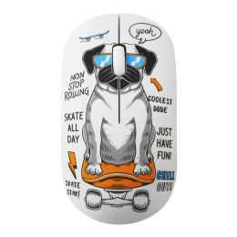 VOLKANO Tag Series Wireless Optical Mouse - Pug