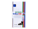 Artline EK-100 Industrial Chisel Tip Permanent Marker - Blue - Box of 6