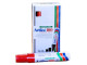 Artline EK-100 Industrial Chisel Tip Permanent Marker - Red - Box of 6 Artline EK-100 Industrial Chisel Tip Permanent Marker - Red - Box of 6