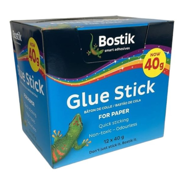 BOSTIK Glue Stick 40G - Box of 12 BOSTIK Glue Stick 40G - Box of 12