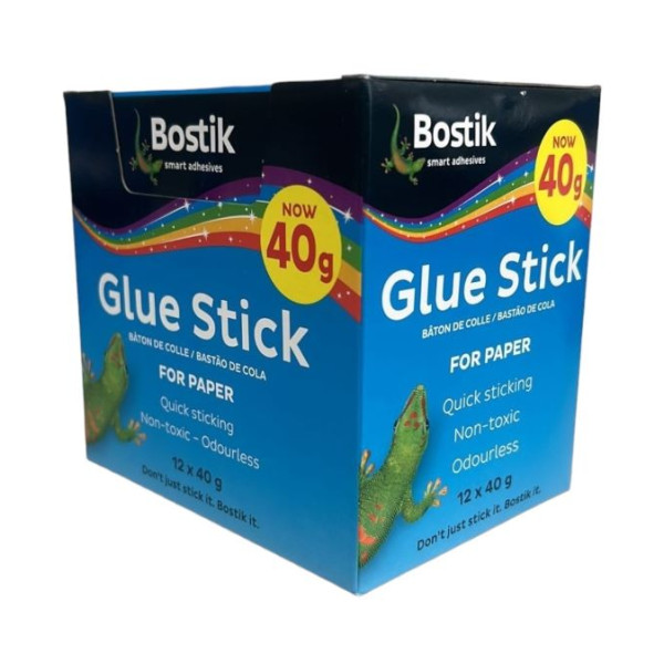 BOSTIK Glue Stick 40G - Box of 12 BOSTIK Glue Stick 40G - Box of 12