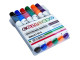 COLLOSSO Whiteboard Markers Bullet Tip - Wallet of 6 Assorted Colours