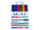 COLLOSSO Whiteboard Markers Bullet Tip - Wallet of 6 Assorted Colours